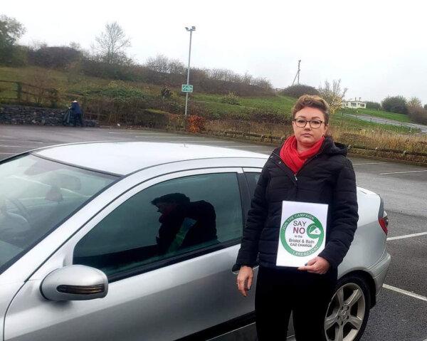 Justyna Kowalska next to her CAZ compliant car, photo taken he day before Bristol CAZ started. (Courtesy of Justyna Kowalska)