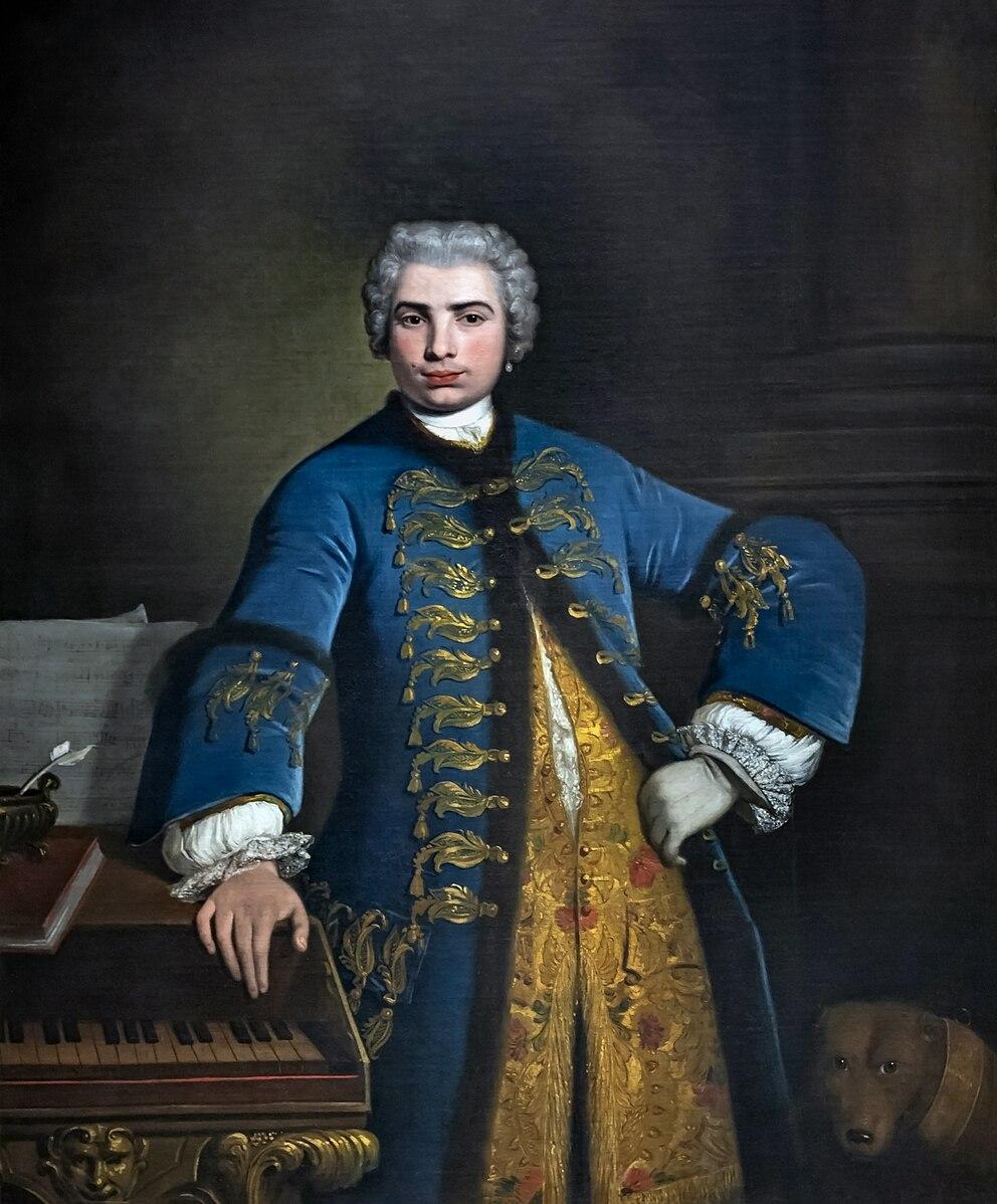 "Portrait of Farinelli," 1734, by Bartolomeo Nazarie. The painting depicts a 29-year-old Farinelli. (Public Domain)