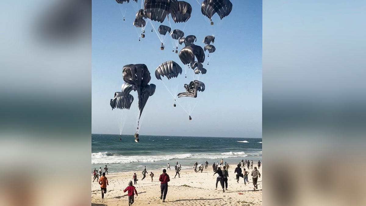 US Military Completes First Round of Food Airdrops Into Southern Gaza
