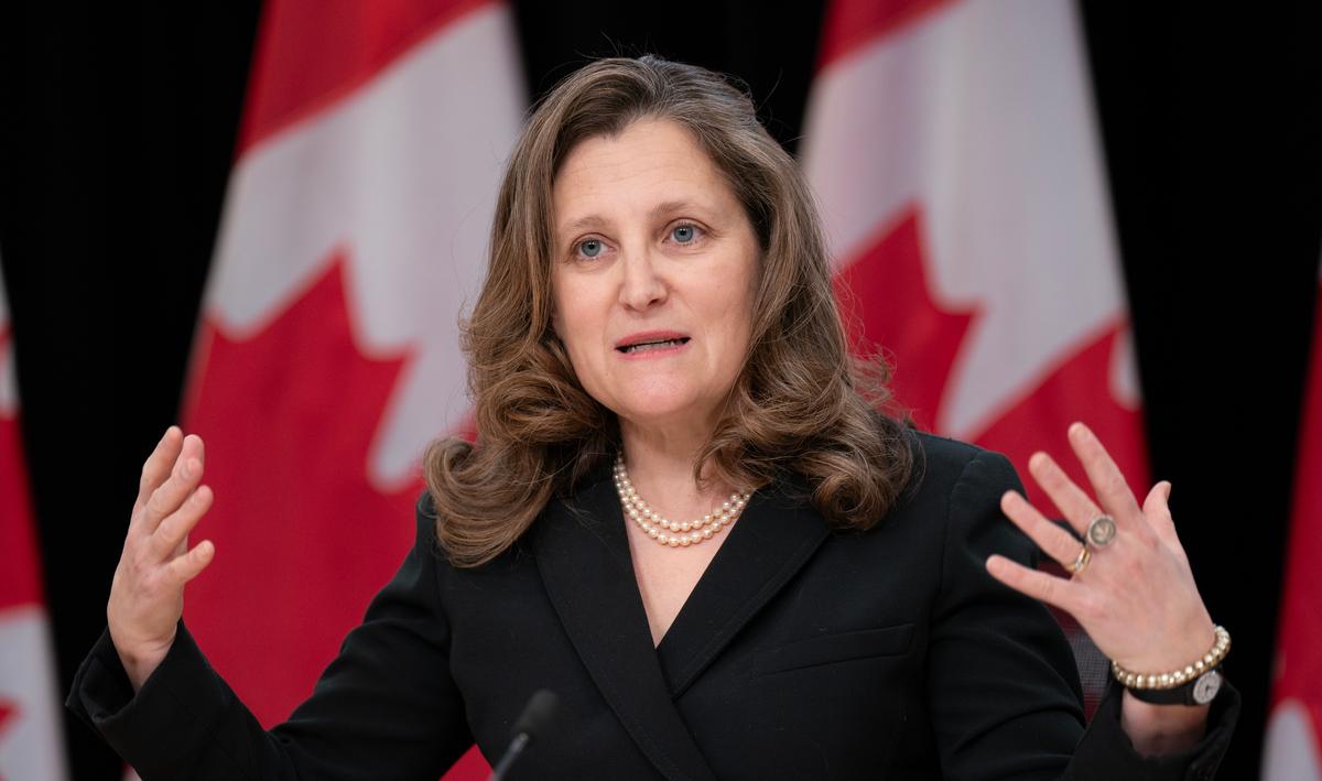 Freeland Introduces Capital Gains Proposal in Parliament