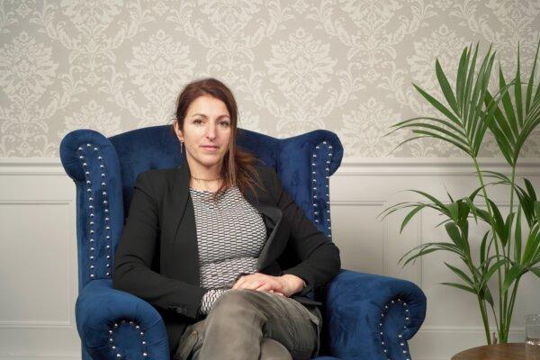 Molly Kingsley, exec founder of children's rights group Us For Them, at an interview with NTD's 'British Thought Leaders' programme. (NTD)