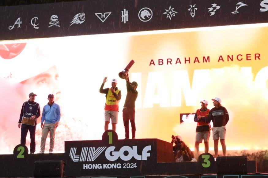 Liv Golf Tournament in Hong Kong Won by Abraham Ancer Beating Paul Casey and Cameron Smith in Playoff