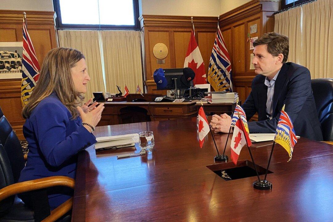 Chrystia Freeland Says ‘Housing, Housing, Housing’ on Agenda With Meetings With BC Premier