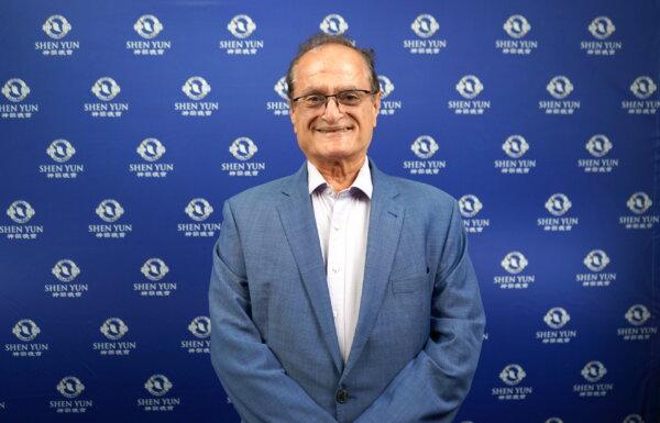 Mayor of the City of Ryde Sarkis Yedelian (OAM) attends Shen Yun Performing Arts at the Capitol Theatre in Sydney, Australia, on March 14, 2024. (NTD)