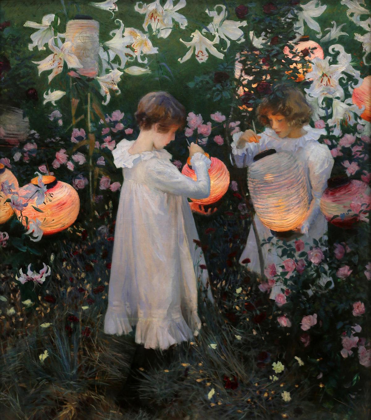 "Carnation, Lily, Lily, Rose," between 1885 and 1886, by John Singer Sargent. Oil on canvas; 60 1/2 inches by 68 1/2 inches. Tate Britain, London. (<a href="https://commons.wikimedia.org/wiki/File:John_singer_sargent,_carnation,_lily,_lily,_rose,_1885-86,_01.jpg" target="_blank" rel="nofollow noopener">Sailko</a>/<a href="https://creativecommons.org/licenses/by/4.0/deed.en">CC BY 4.0 Deed</a>)