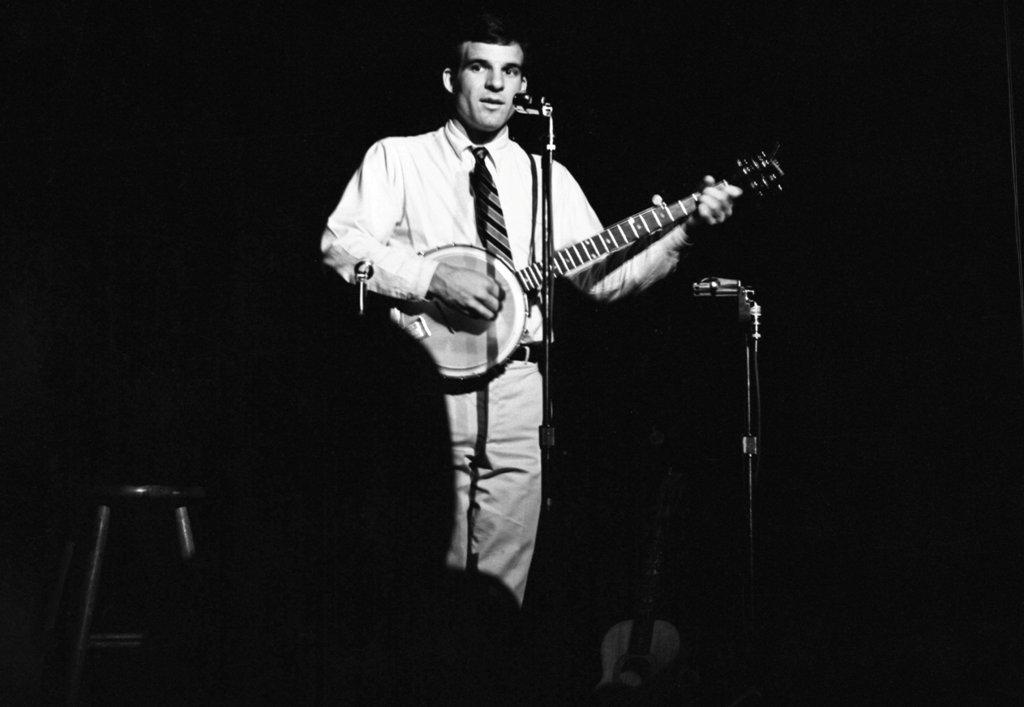 A lifelong banjo player, Steven Martin performs, in "STEVE! (Martin) a documentary in 2 Pieces." (Apple Original Films)