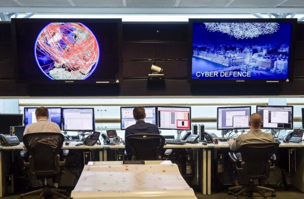 The 24-hour operations room at Government Communication Headquarters (GCHQ) in Cheltenham, England, on Nov. 17, 2015. (Ben Birchall/AFP via Getty Images)