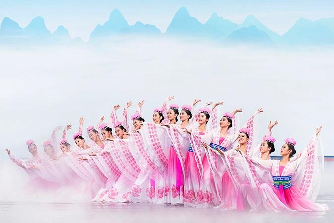 Dancers from Shen Yun Performing Arts perform on stage. The Chinese regime has targeted Shen Yun for nearly two decades. (Courtesy of Shen Yun)
