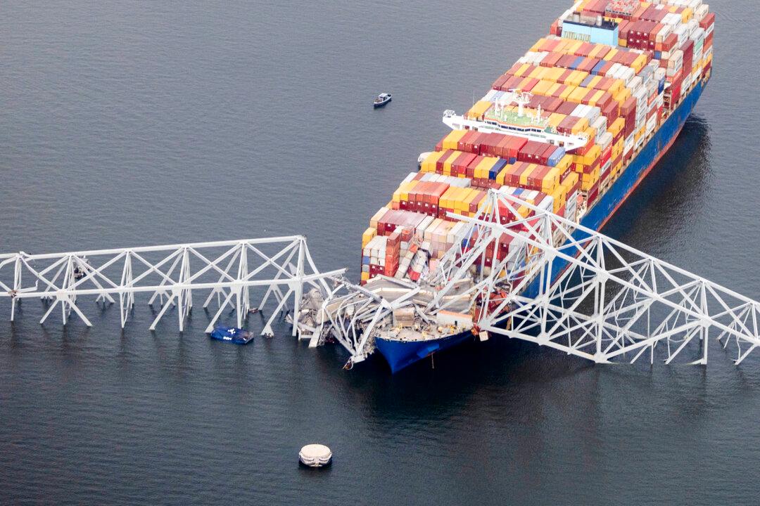 View of Wreck of Baltimore Bridge (March 28)