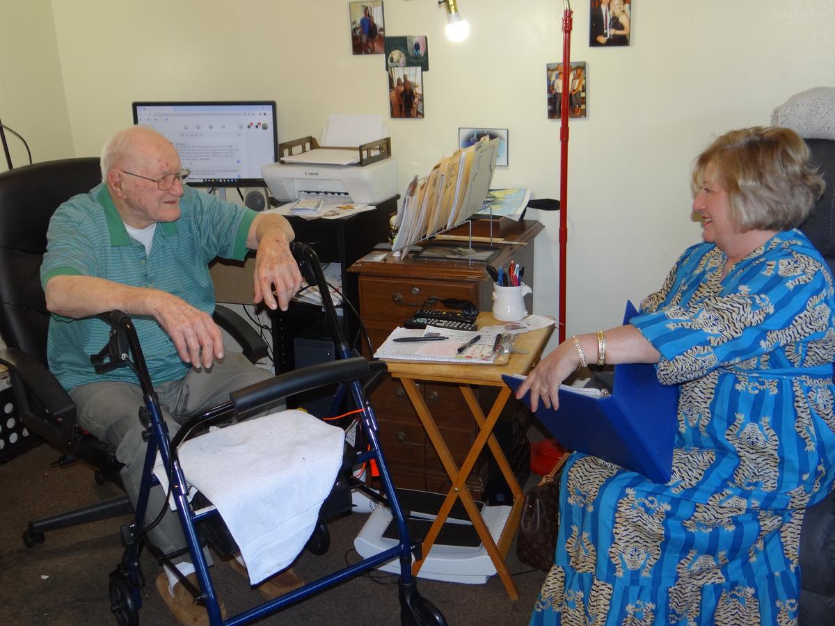 Columnist, 101, Delights Readers With Hometown Stories