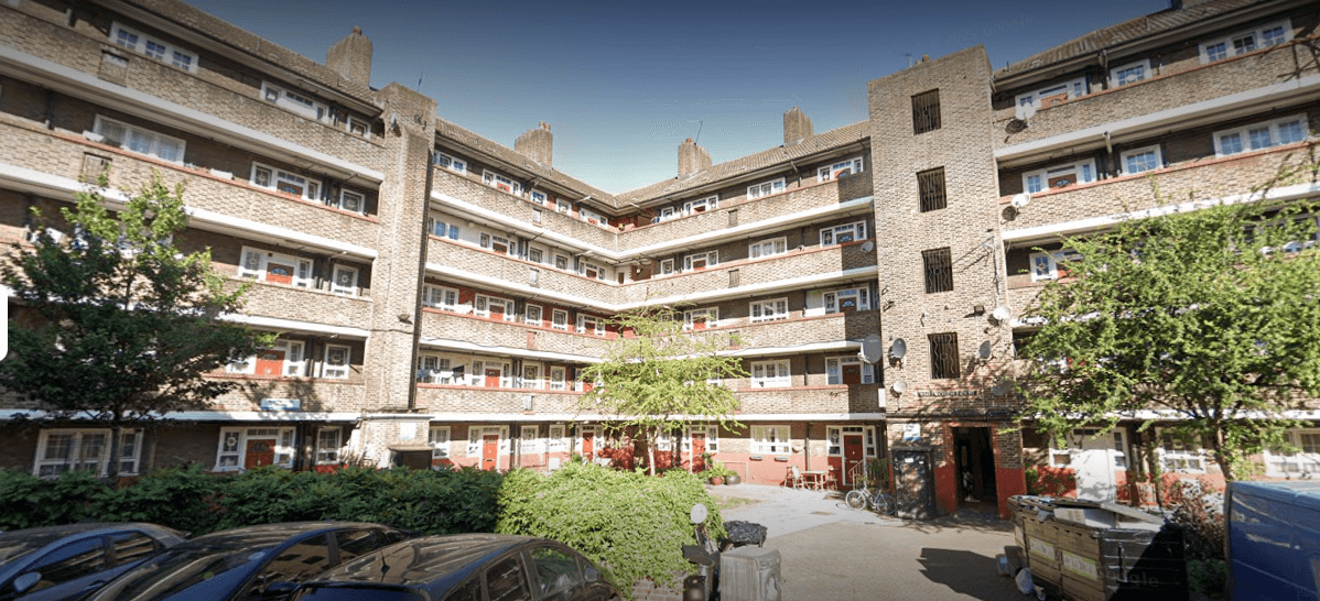 Undated image of Bramwell House in Elephant and Castle, south London, where Riches Obi was killed in November 2020. (Google Maps/Screenshot via The Epoch Times)
