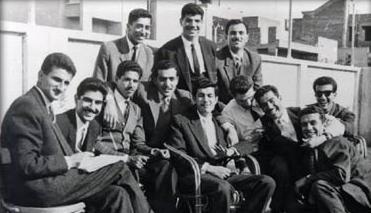 Saddam Hussein and the Baath Party student cell in Cairo, in the period 1959–1963. (Public Domain)