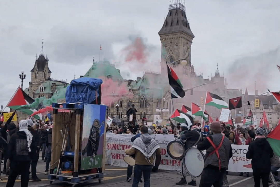 Trudeau Condemns ‘Hateful Intimidation’ After Ottawa Protest Celebrates Hamas Attack