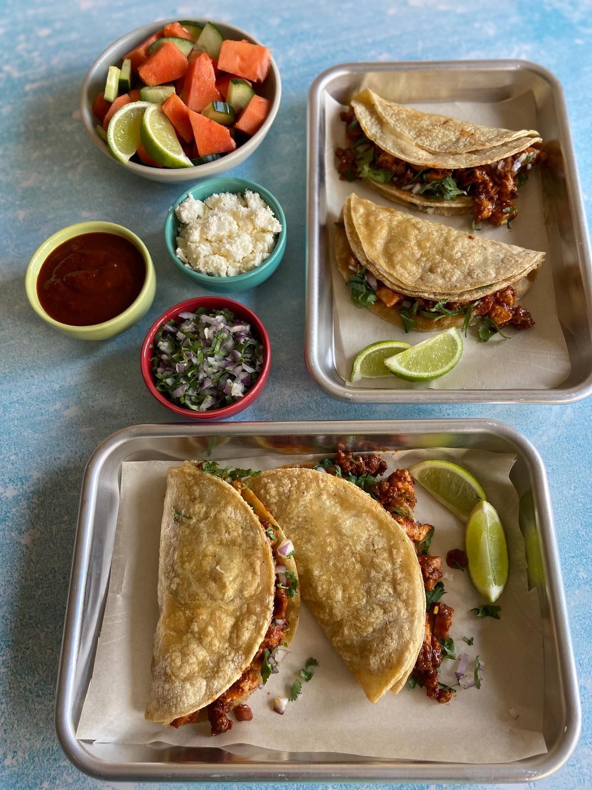 Crispy Chicken Tacos and Chile-Spiked Sorbet Are the Perfect Pairing for Your Cinco de Mayo Menu