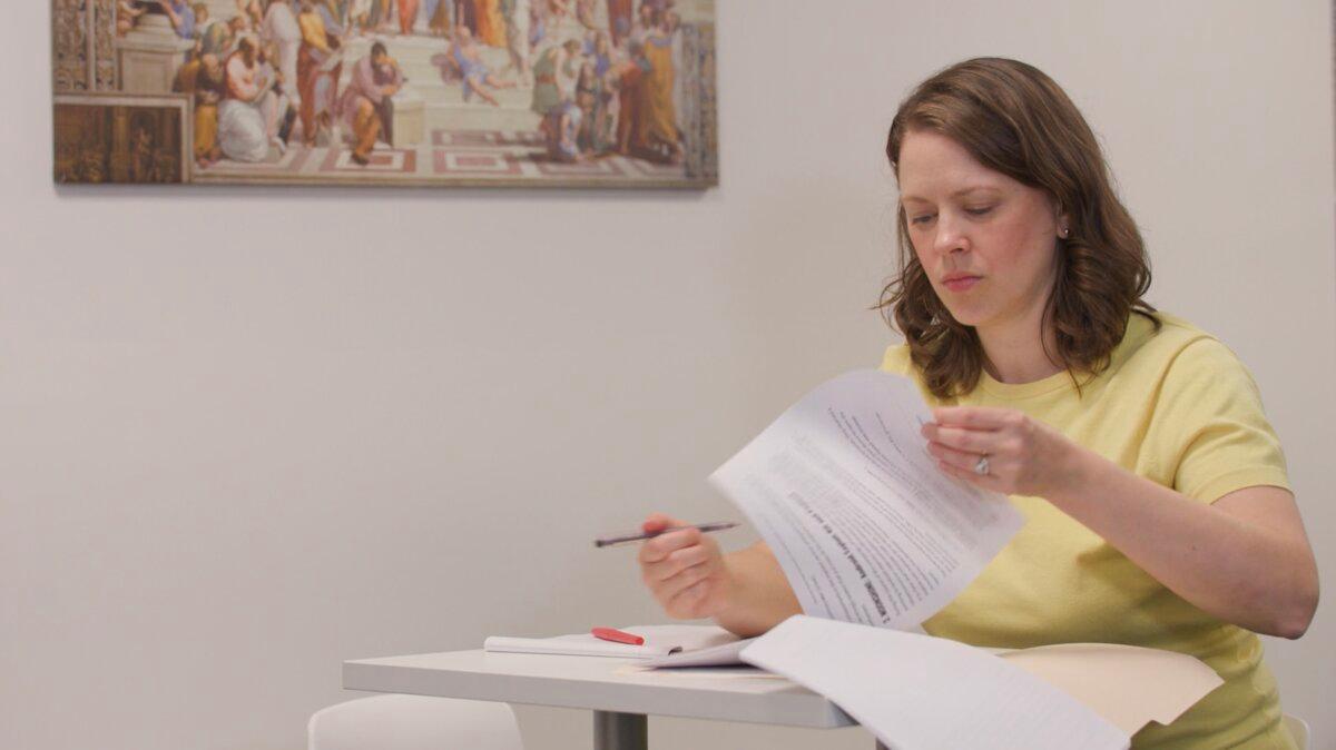 Emily Myers says she was threatened in phone calls. (Falun Dafa Information Center)