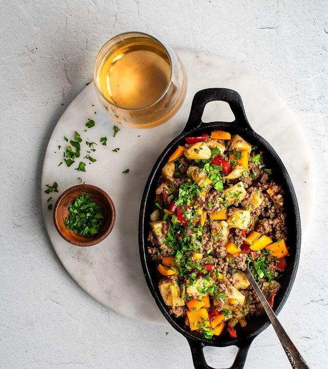 Bison Sweet Potato Breakfast Hash