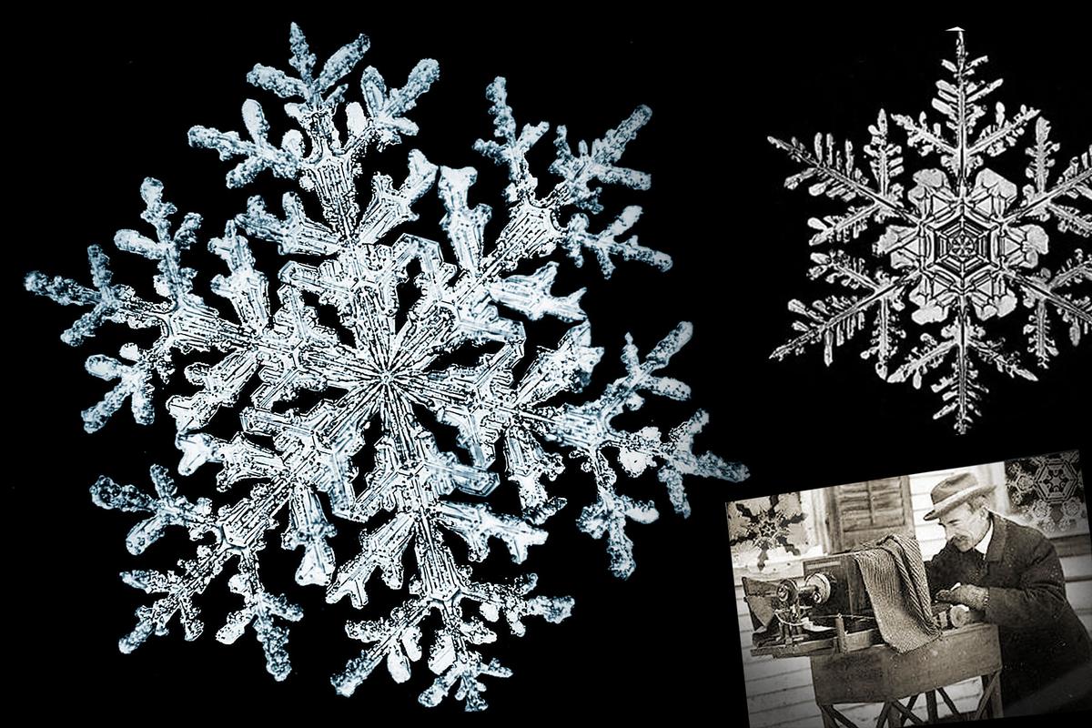 Vermont Farmer in 1885 Photographs First-Ever Ice Crystal Images With Microscope—Just Dazzling