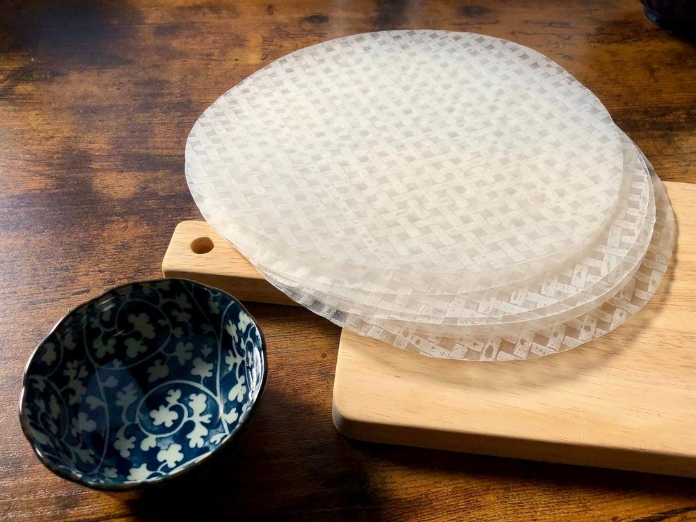 Rice paper can be found in Asian markets or the international section of grocery stores. (Nancy Sati/Shutterstock)