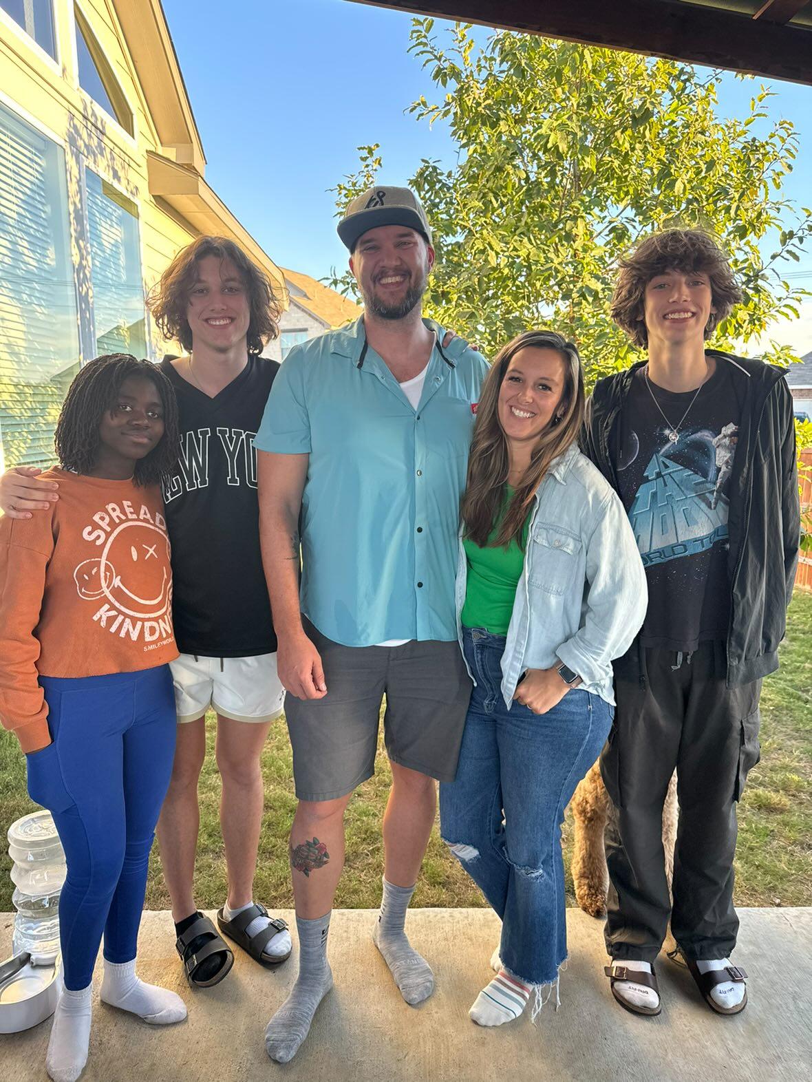 Mr. and Mrs. Tapley with their three children. (Courtesy of Jeanette Tapley)
