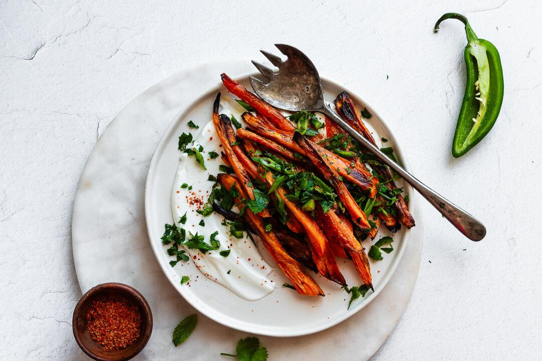 Ghee-Roasted Carrots With Herbs and Jalapeño