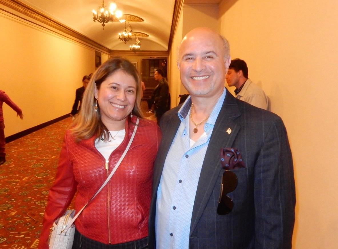 Frances Aguilar and John Martinez attended Shen Yun Performing Arts at the Palace Theatre in Stamford, on May 12, 2024. (Weiyong Zhu/The Epoch Times)