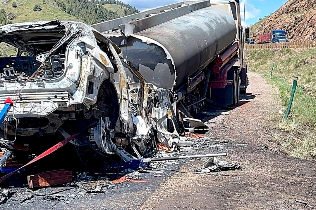 One Dead, Another Injured After Fiery Tanker Truck Crash in Colorado
