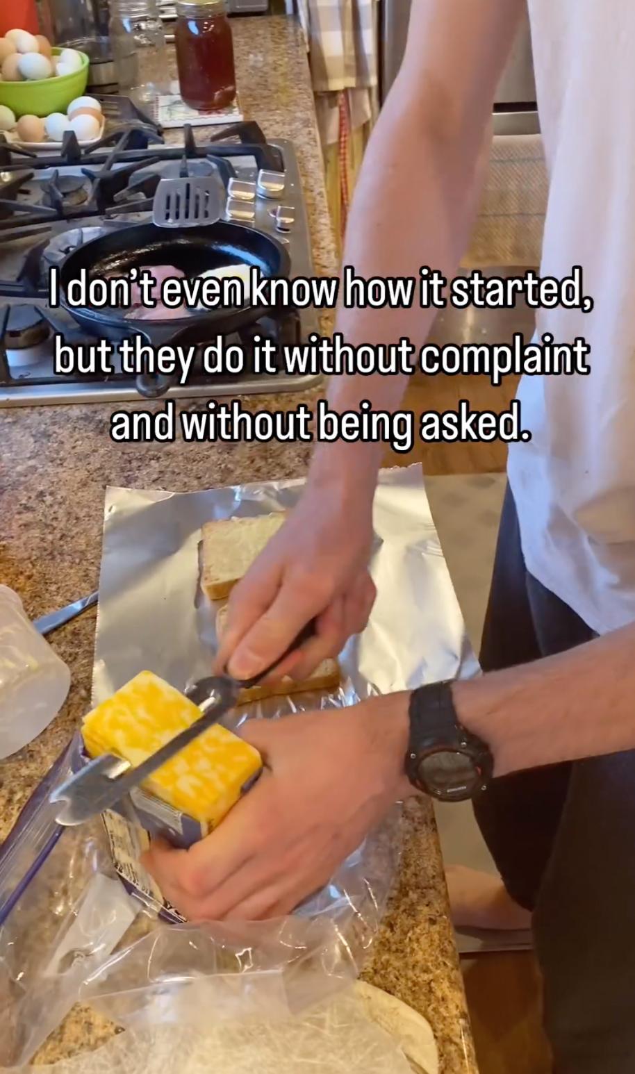 The mom says her sons feel a "sense of accomplishment" for doing something that "really makes a difference" in their family's day. (Courtesy of @mamasbrush)