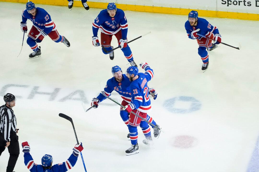 Goodrow Scores in Overtime, Rangers Outlast Panthers 2–1 in Game 2 to Even Eastern Conference Final