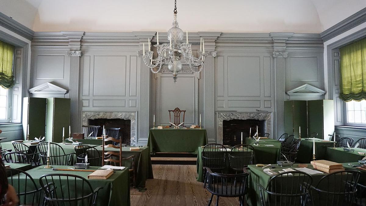 Restored Assembly Room at the Independence Hall. (Ritu Manoj Jethani/Shutterstock)