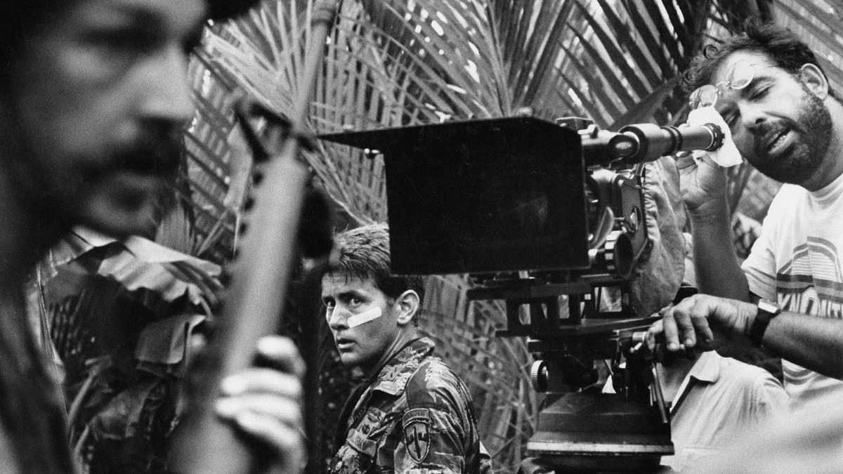 Director Francis Ford Coppola (R) on the set of "Apocalypse Now." (Omni Zoetrope)