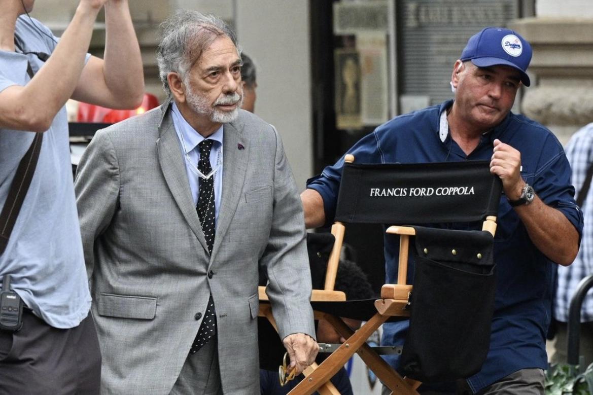 Famed director Francis Ford Coppola, here on the set of "Megalopolis," has put his fortune on the line with his latest project. (American Zoetrope)