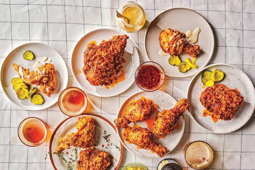 Billy D’s Fried Chicken With Nashville Hot Dip and White Barbecue Sauce