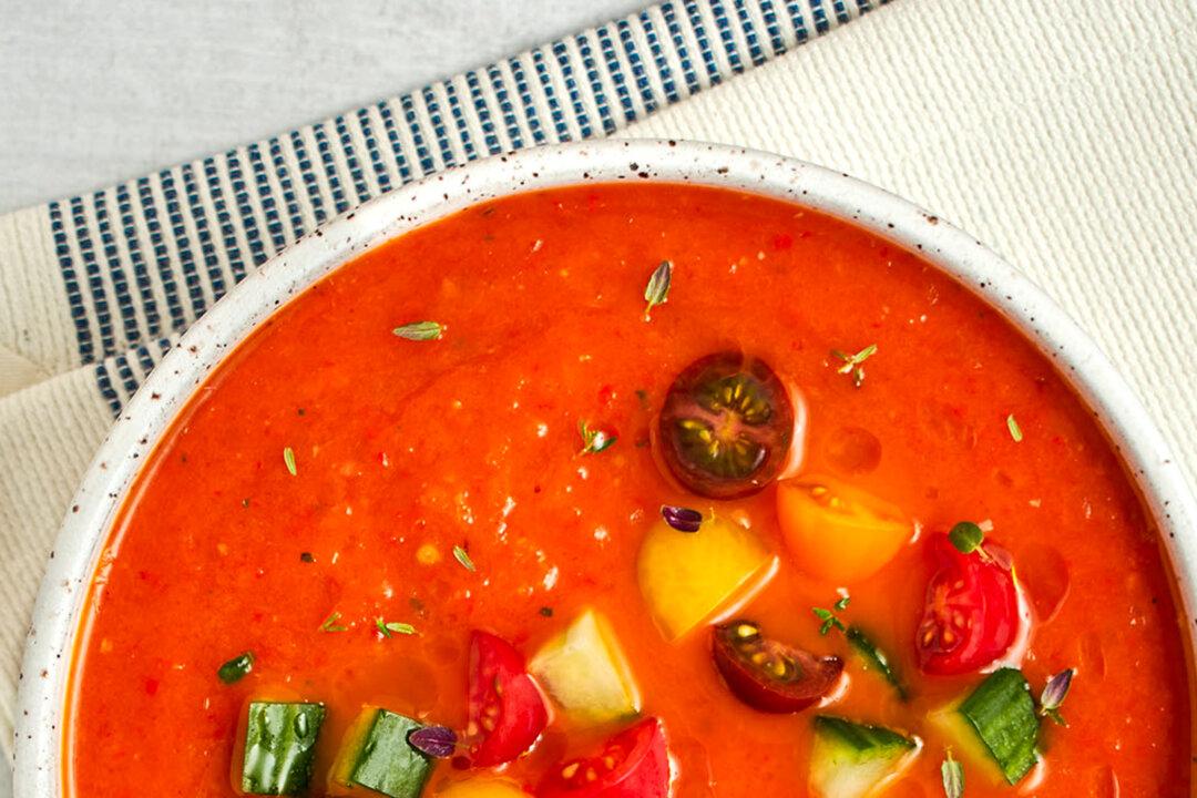 Roasted Red Pepper and Tomato Gazpacho