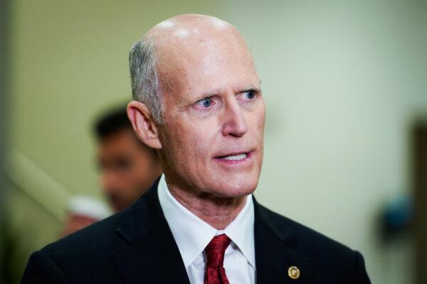 Sen. Rick Scott Holds Press Conference in Miami