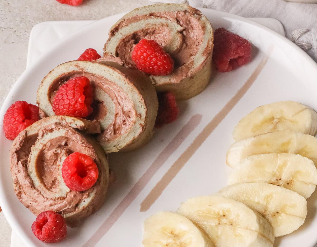 Healthy Chocolate Cream Rolls