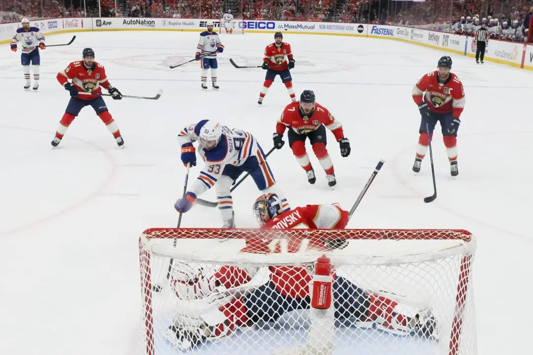 Bobrovsky Makes 33 Saves as the Panthers Shut out the Oilers 3–0 in Game 1 of Stanley Cup Final