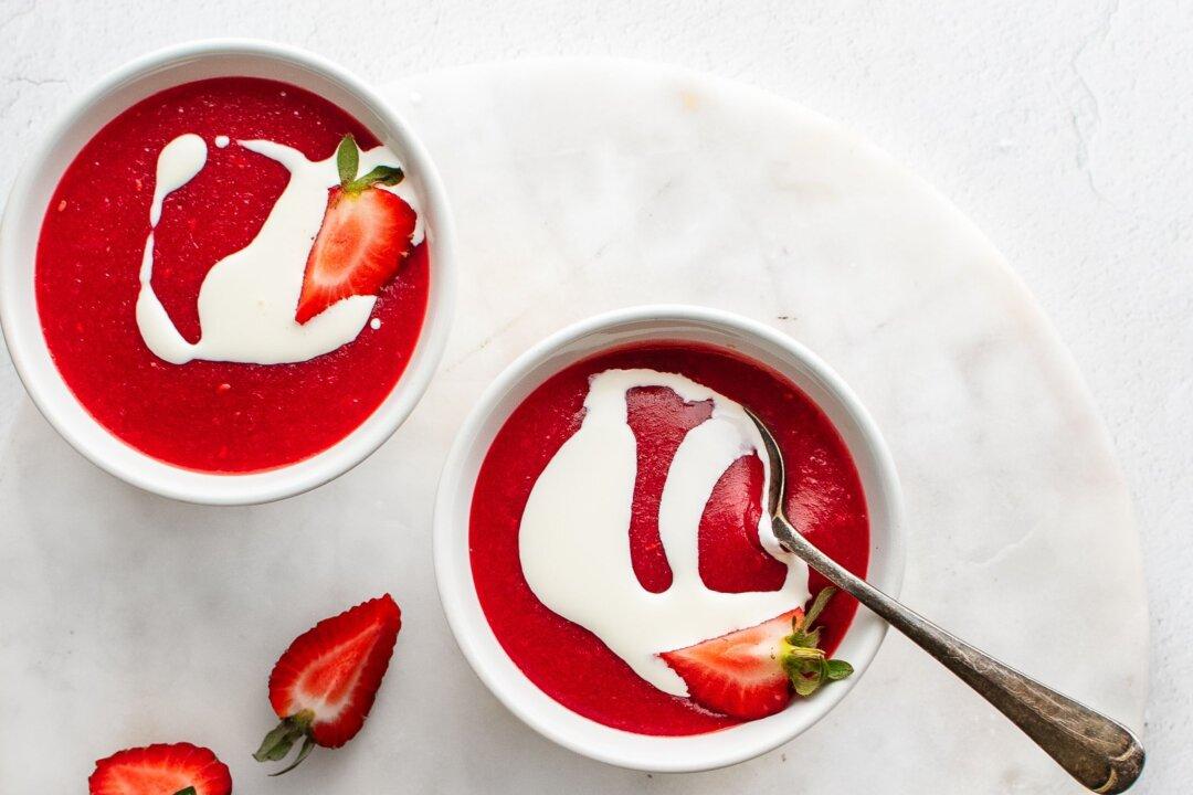 Danish Red Fruit Pudding With Cream (Rodgrod med Flode)
