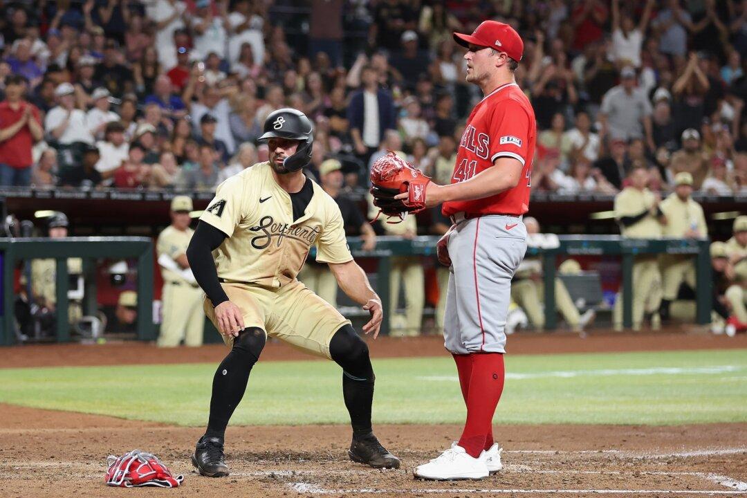 Grichuk Finishes a Single Short of the Cycle and Leads the Diamondbacks Over the Angels 9–4