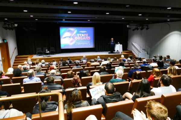 The "State Organs" screening at NSW Parliament House, Sydney Australia on June 19, 2024. (Lorrita Liu/The Epoch Times)
