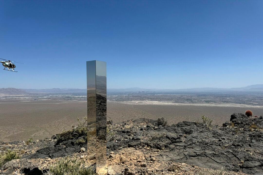 Shiny Monolith Removed From Mountains Outside Las Vegas—How It Got There Still Is a Mystery