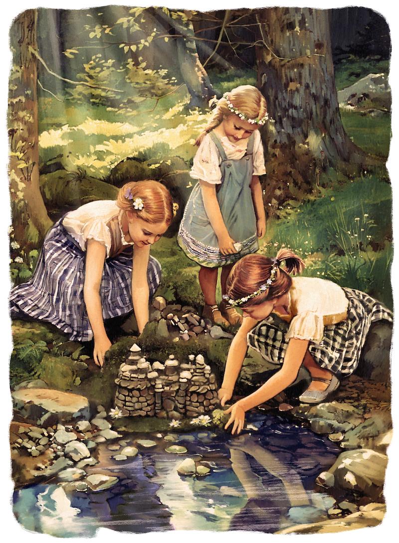 Unstructured outdoor play allows children to engage in creativity and imagination. (Biba Kayewich)