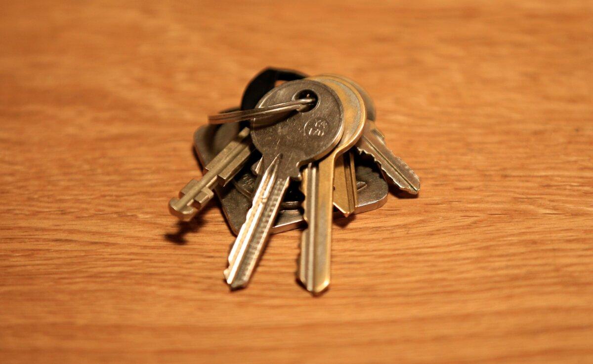 Undated photo of a set of house keys on a tabletop. (Jonathan Brady/PA)