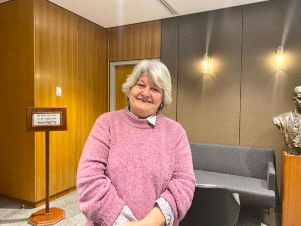 Audience member Kerry Wright at the "State Organs" screening in Sydney, Australia on June 19, 2024. (Nina Nguyen/The Epoch Times)