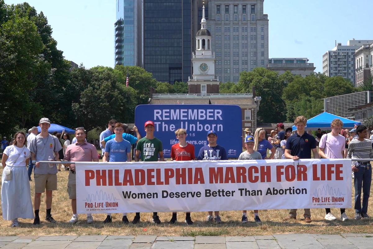 Philadelphia Pro Life Advocates Rally During Heatwave