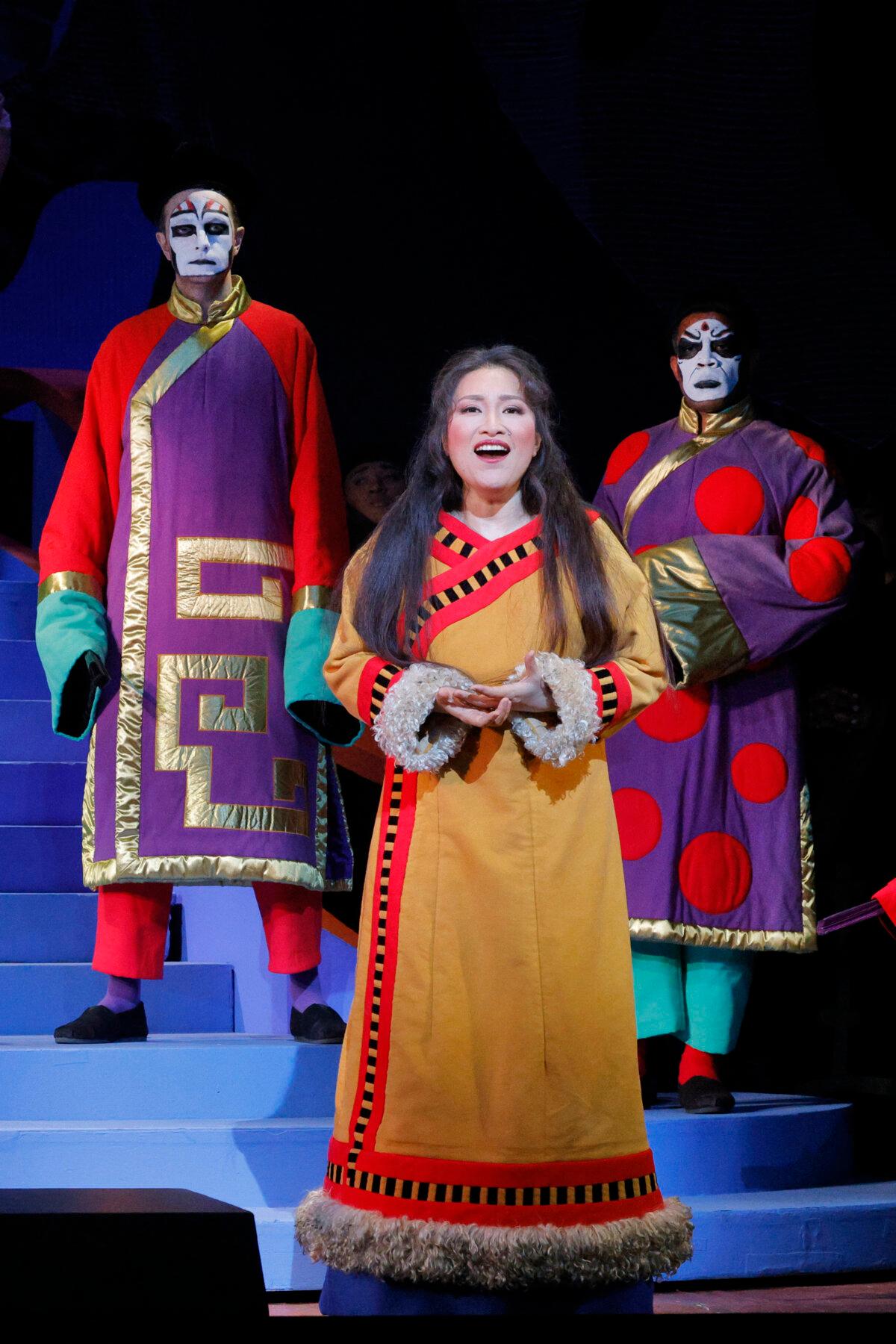 Liu (Guanqun Yu), in L.A. Opera’s production of “Turandot.” (Corey Weaver/LA Opera)