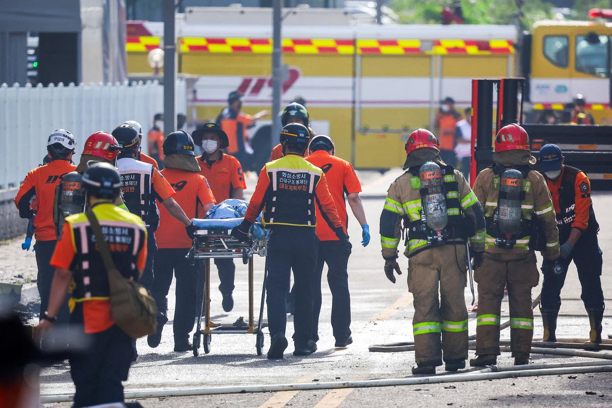 Fire at South Korea Battery Factory Kills 23 Workers