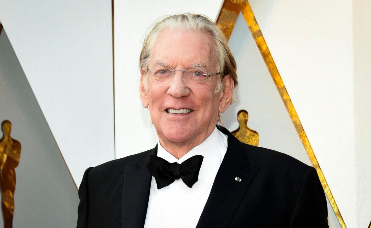 Donald Sutherland arrives for the 90th Annual Academy Awards in Los Angeles, Calif., on March 4, 2018. (Valerie Macon/AFP via Getty Images)