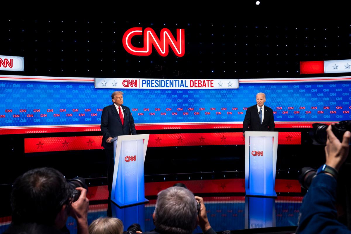 Trump, Biden Spar Over Presidential Track Records in First Debate