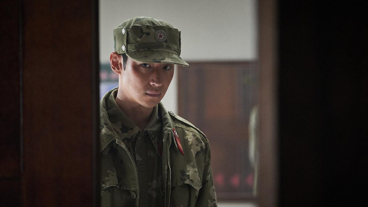 Sgt. Lim (Lee Je-hoon) is a lowly soldier in the North Korean military, in “Escape.” (Megabox Plus M)