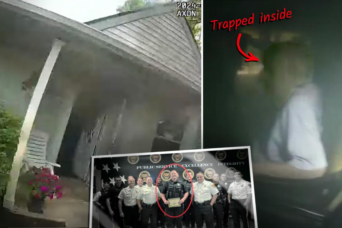 VIDEO: New Jersey Policeman Sees Smoke Billowing From Home, Dashes in to Save Man Trapped Inside